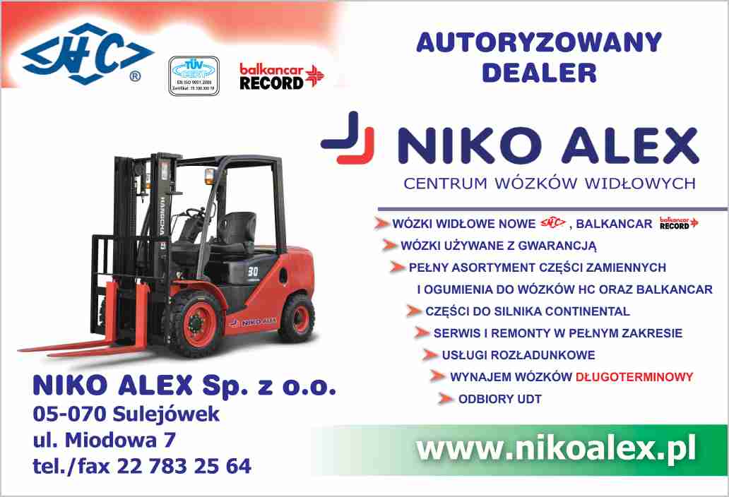 NIKO ALEX Sp. z o.o. - wózki widłowe używane SULEJÓWEK wózki widłowe używane SULEJÓWEK
